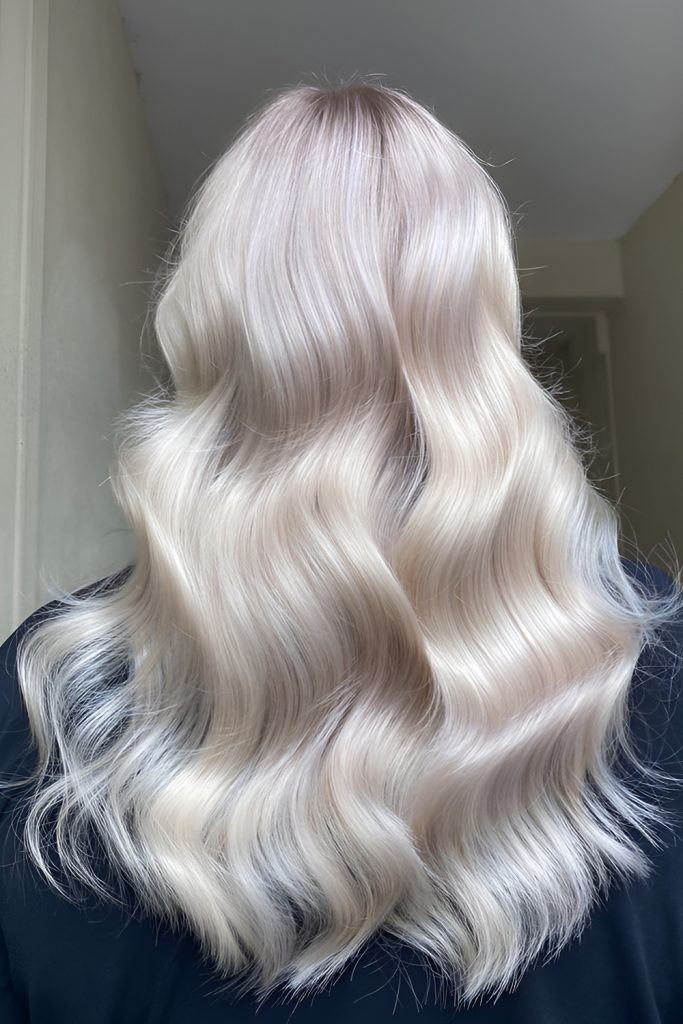 Pearlescent Blonde With a Silky, Cool Sheen