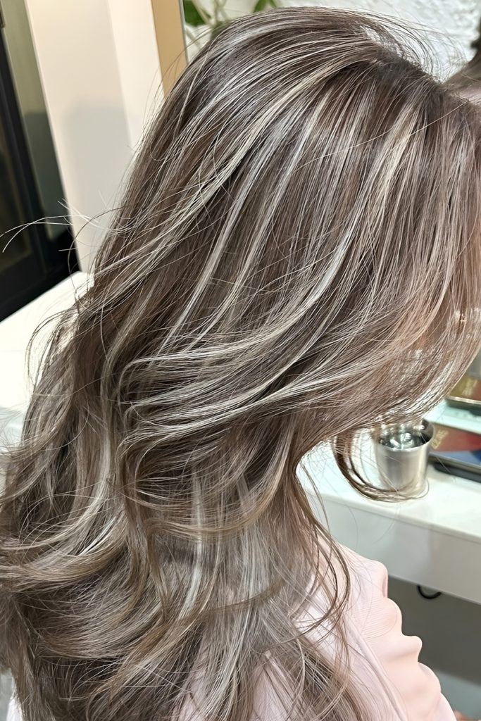 Platinum Touched Blonde with Controlled Brightness