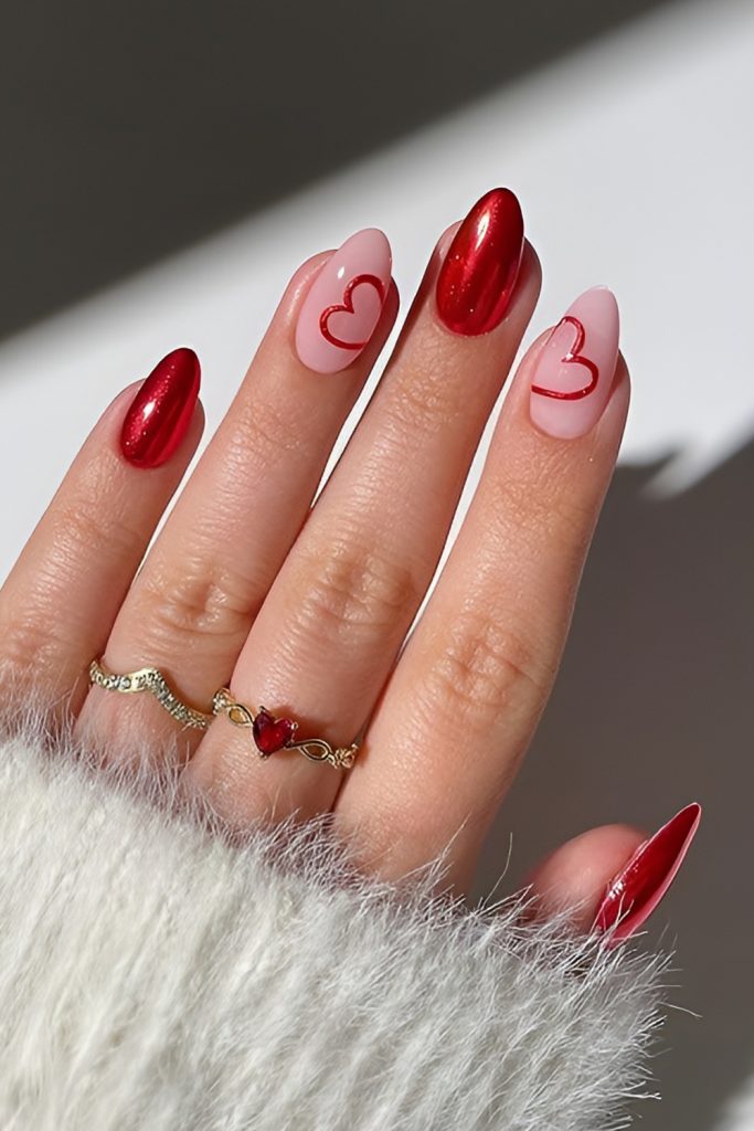 Red Romance Nails That Never Go Out of Style