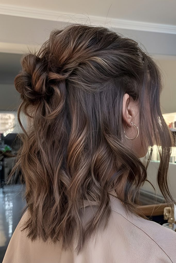 Romantic Half Up Style with Soft Twists