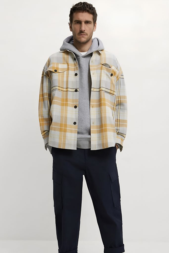 Shacket Over Thermal and Warm Wool Pants