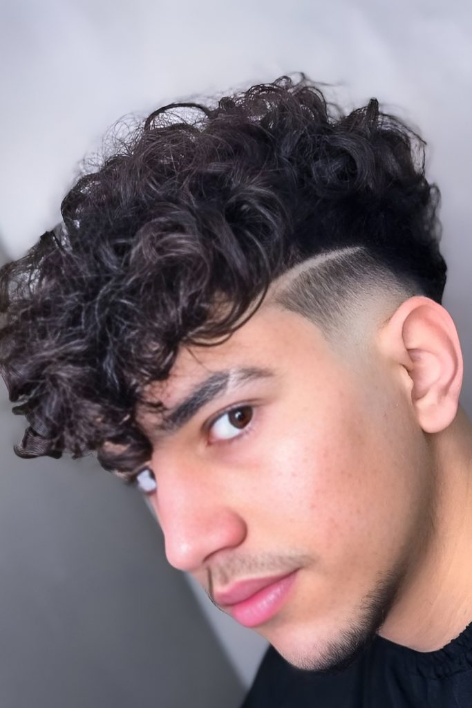 Sharp Fade Adding Geometry to Messy Curly Tops