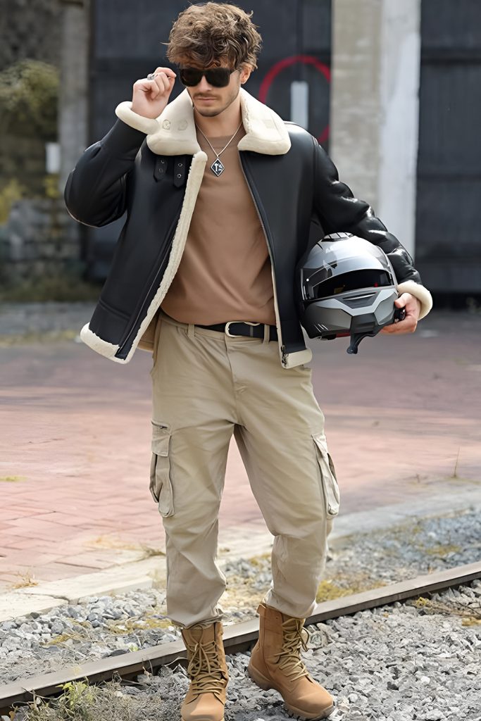 Shearling Trimmed Outerwear That Adds Bold Warmth