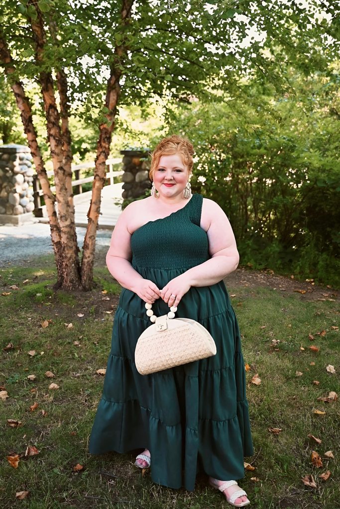 Smocked Bodice Dress with a Square Neckline