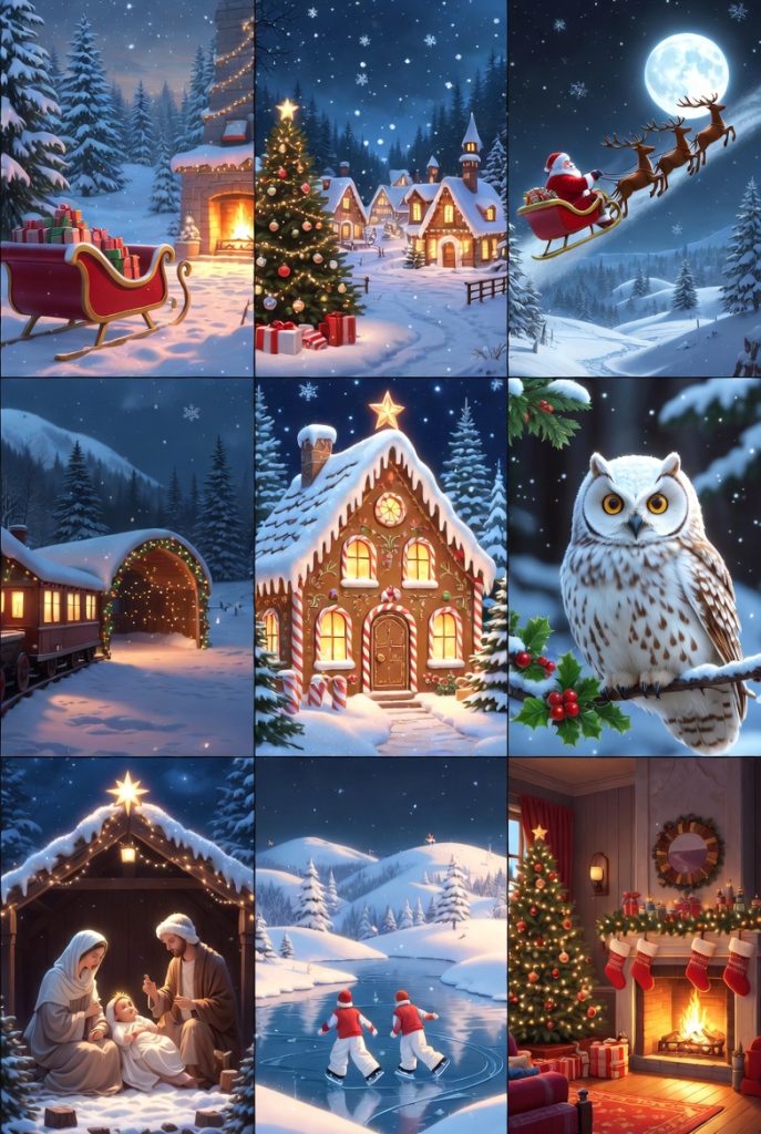 Snow covered landscapes