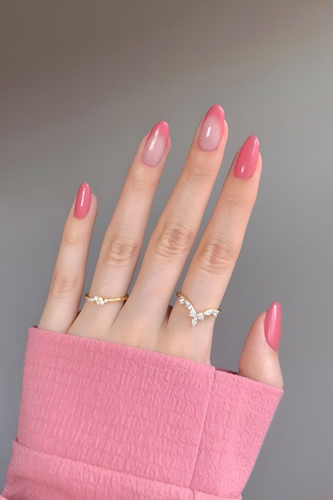 Soft Pink Minimalist Nails for Valentine’s Day Look