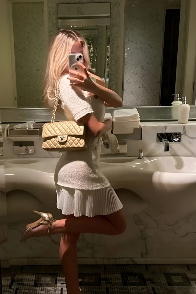 Subtle Glam White and Gold Valentine Outfits