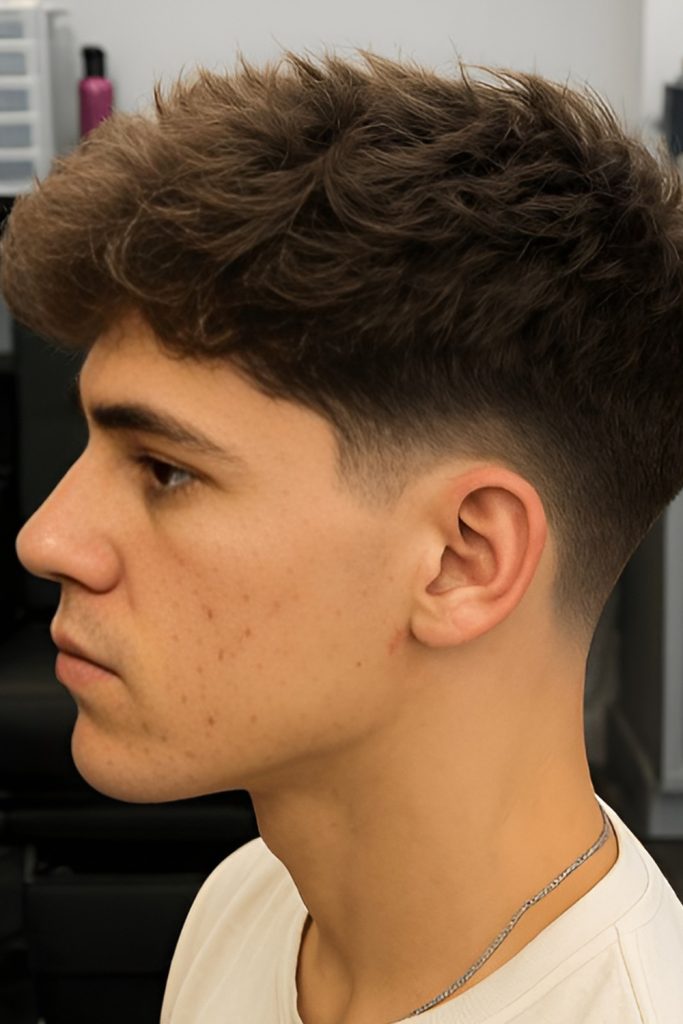 Textured Quiff With Tapered Sides