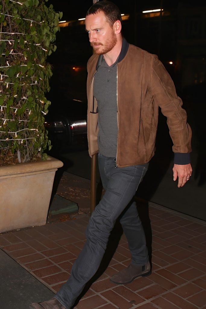 Thermal Mock Neck Beneath a Suede Jacket