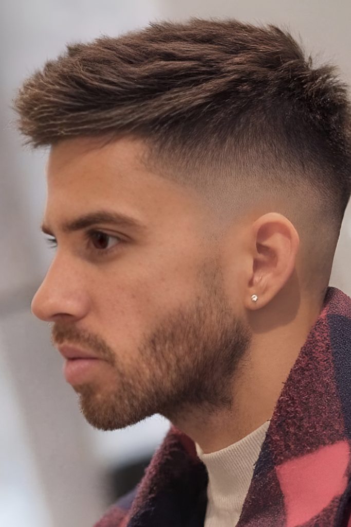 Thick Brushed Forward Top with Short Sides