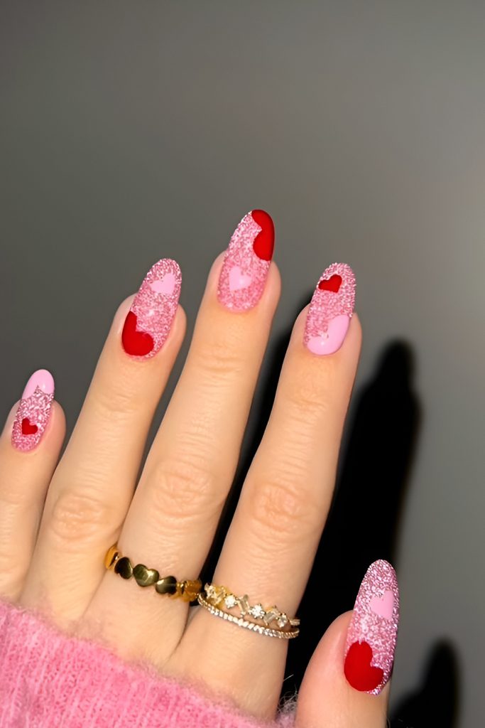 Valentine Nails Inspired by Vintage Love Aesthetics