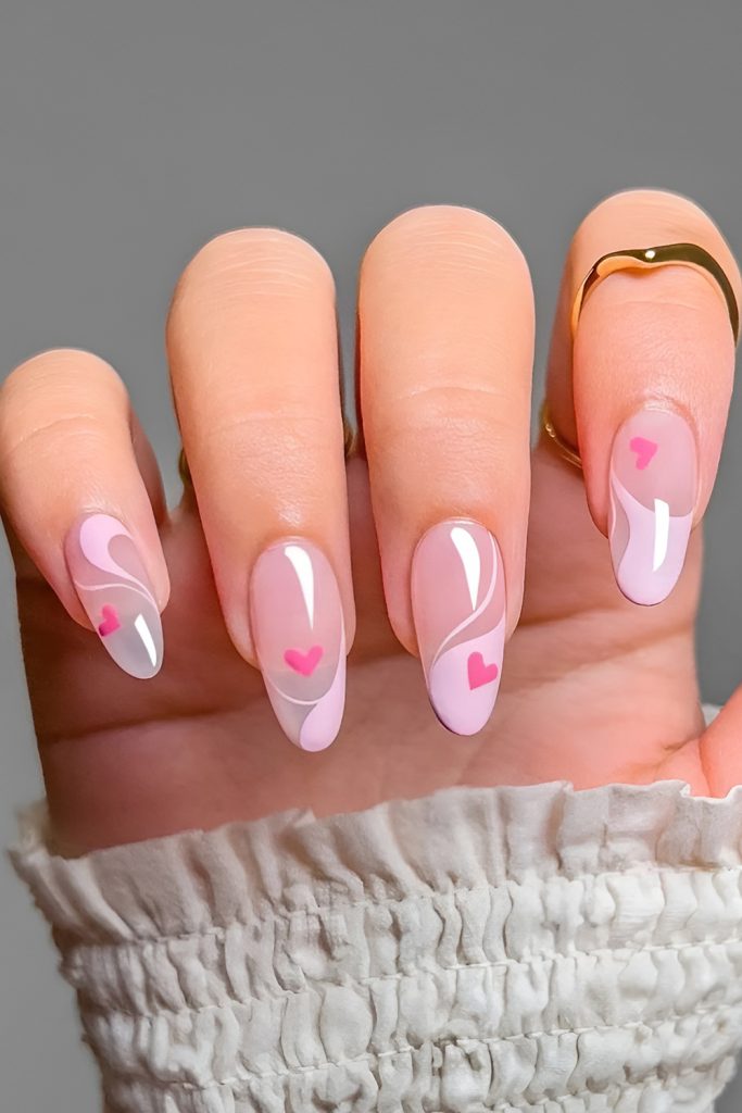 Valentine Nails Perfectly Transitioning into Spring