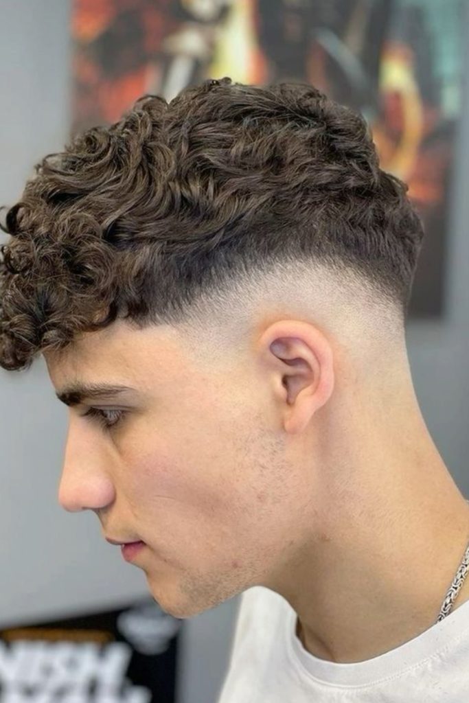 Wavy High Volume Top With Skin Fade