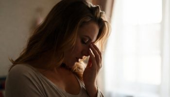 a woman confessing