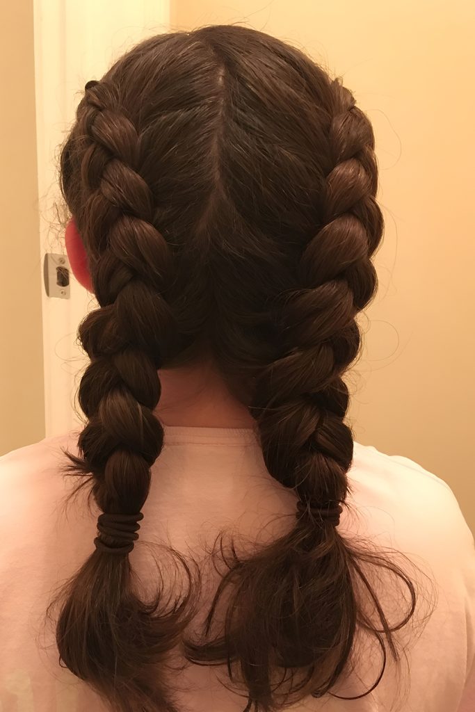 Boxer Braids (Dutch Pigtails)
