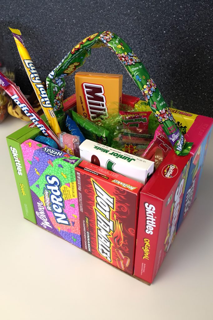 Candy Filled Basket Full of Fun Alternatives