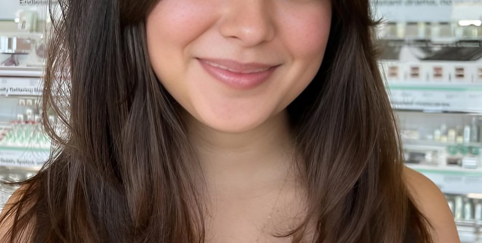 Curtain Bangs with Long Hair and Minimal Styling