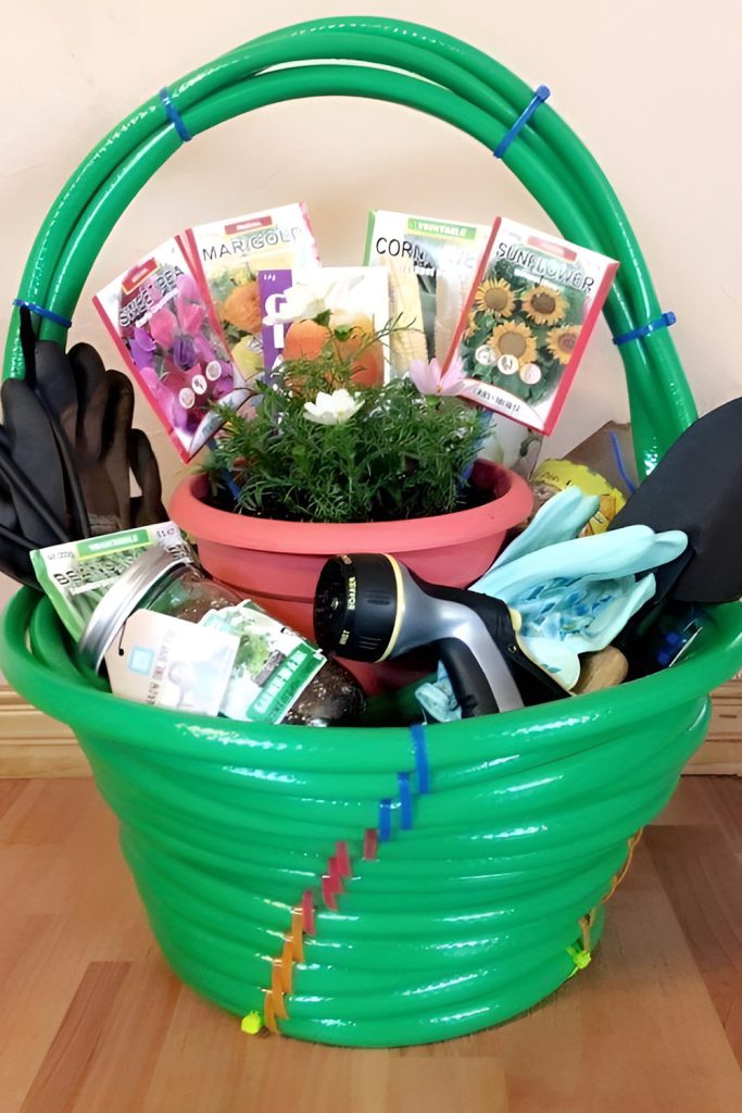 Gardening Starter Basket for Spring Green Thumbs