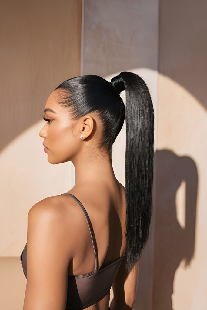 High Ponytail with Volume