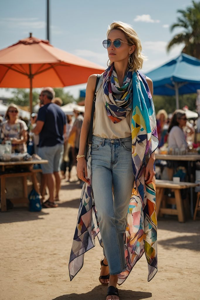 Kimono Style Scarf The Ultimate Beach to City Look