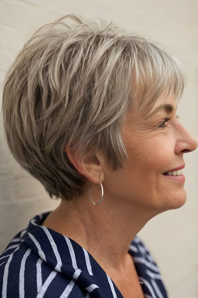 Layered Short Bob for Natural Movement