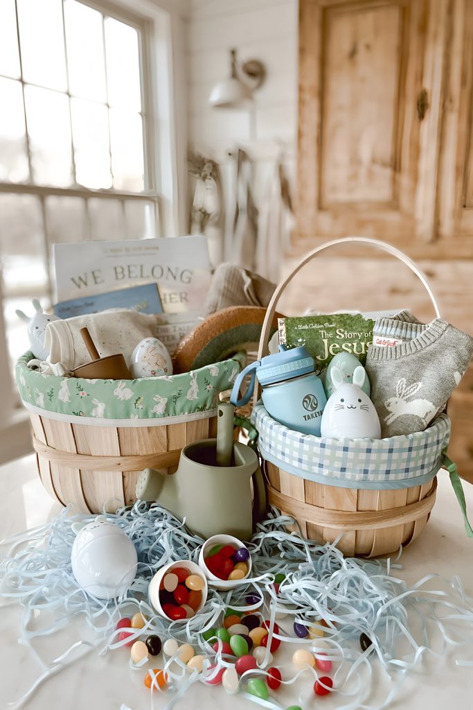 Minimalist Easter Basket Clean Lines & Neutral Colours