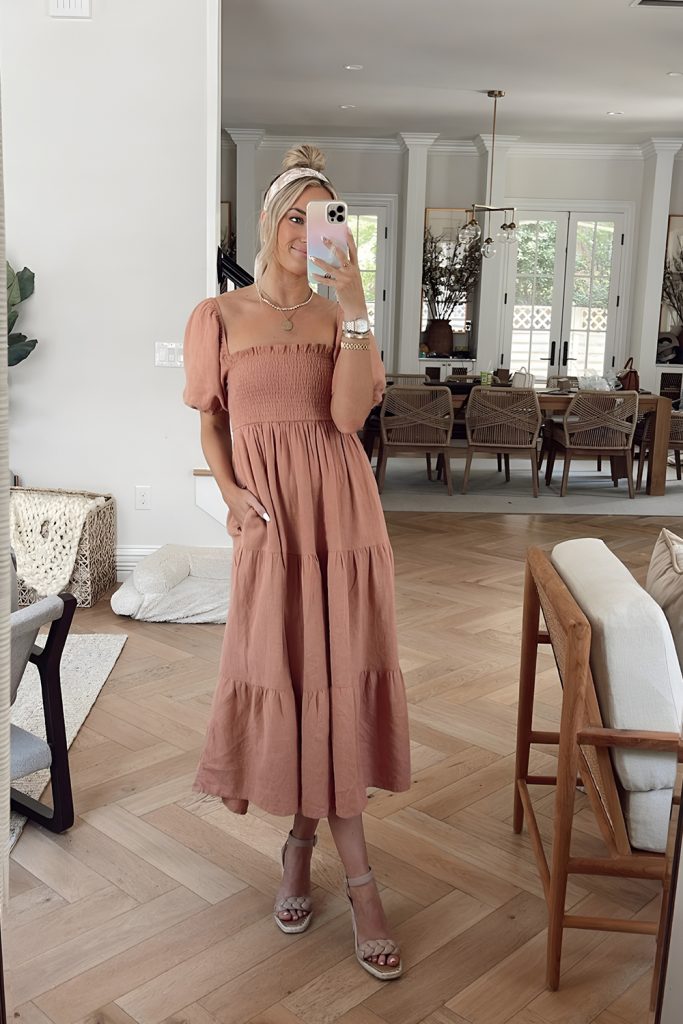 Neutral Dresses with Statement Accessories