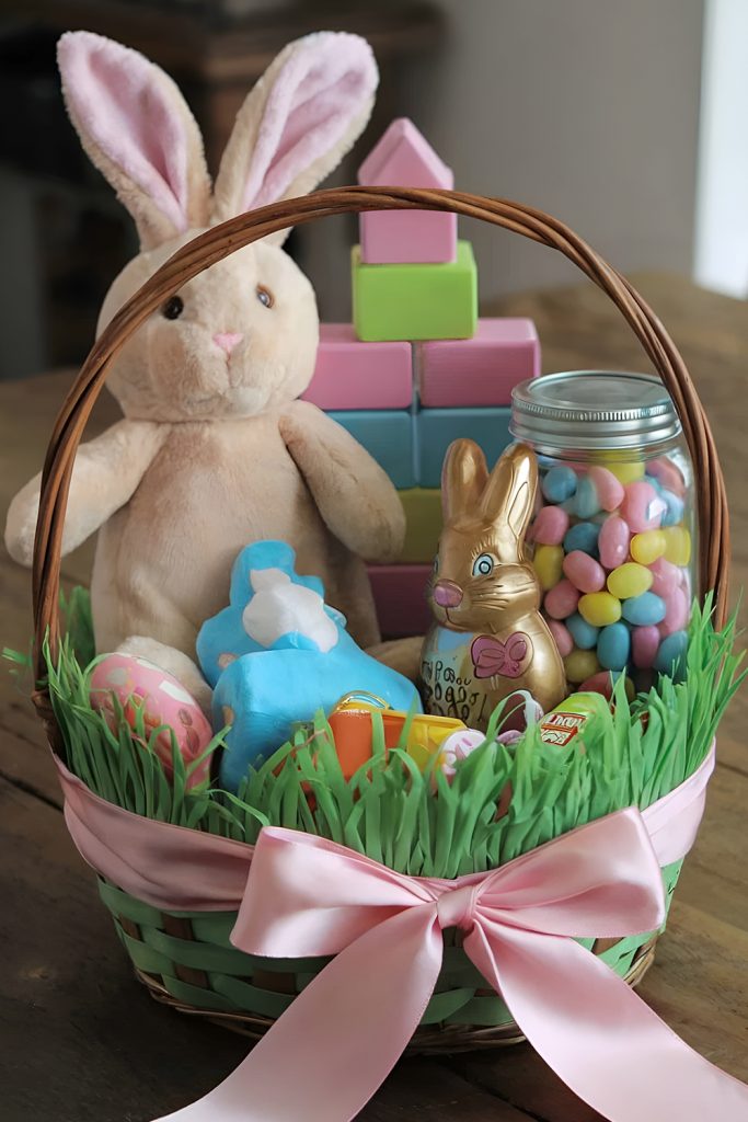 Pastel Perfection Basket Bursting With Colour