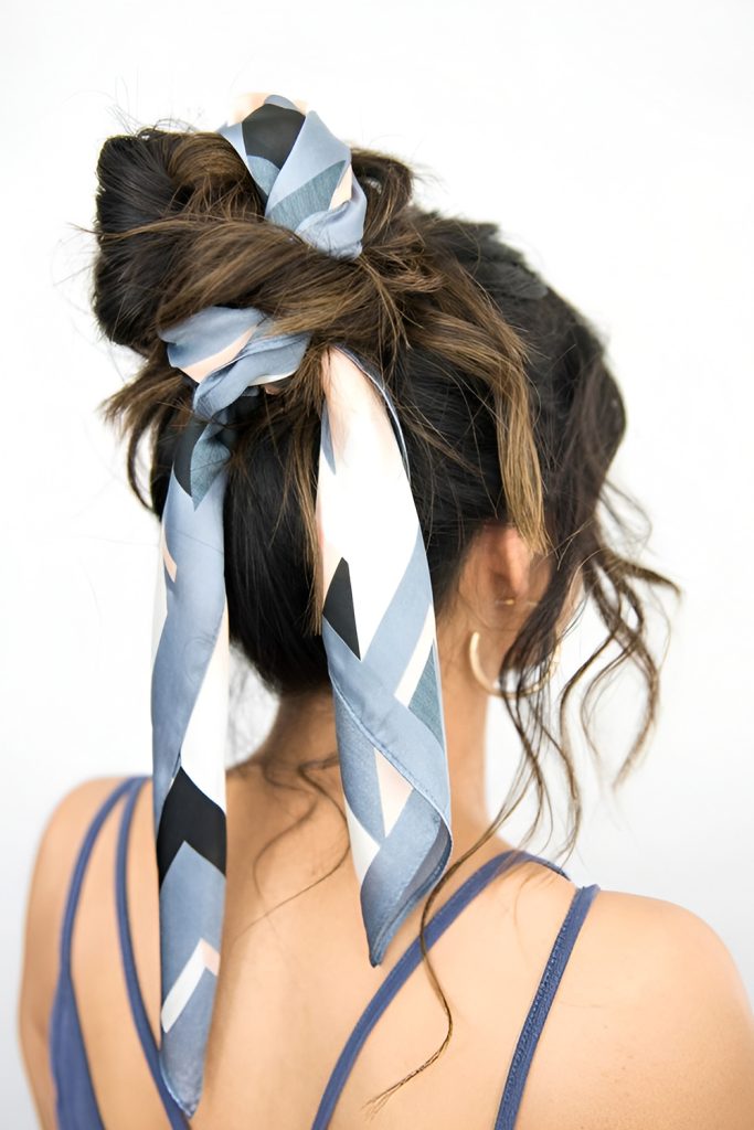 Scarf Bun with Headband