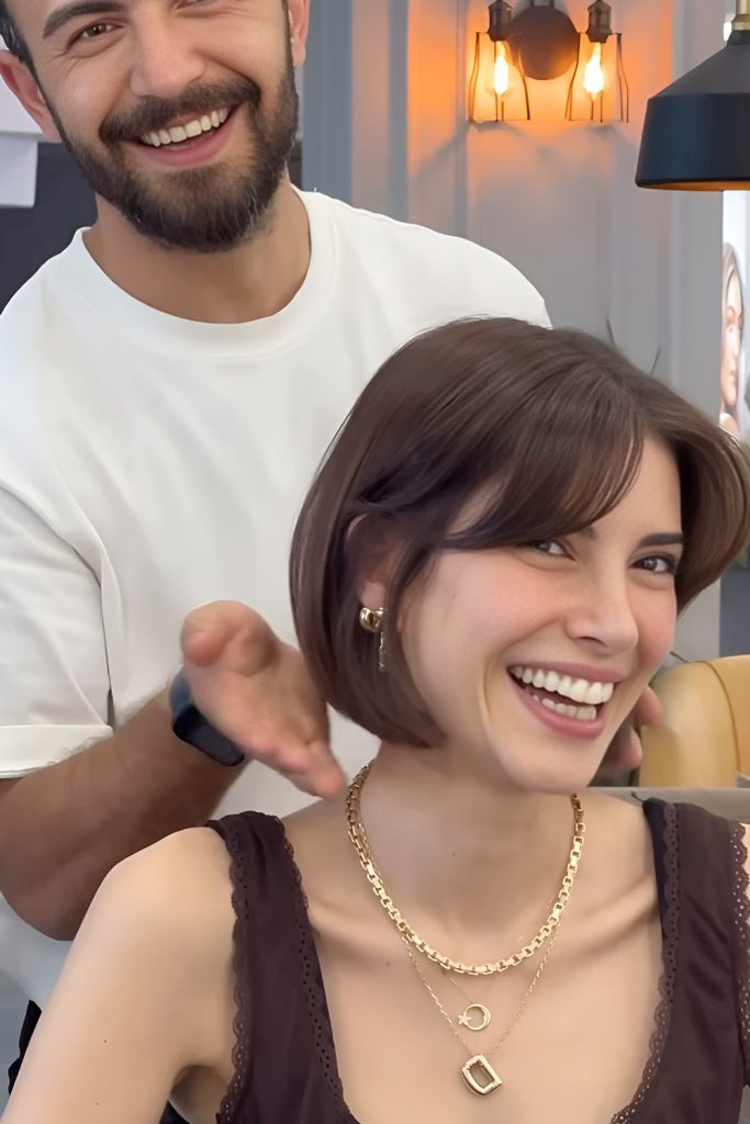 Short Hair Curtain Bangs for Fine Hair