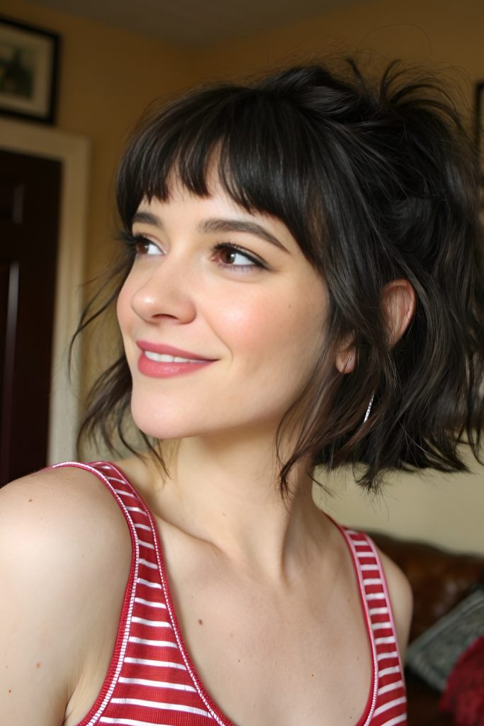 Short Shag with Fringe That Elevates the Look