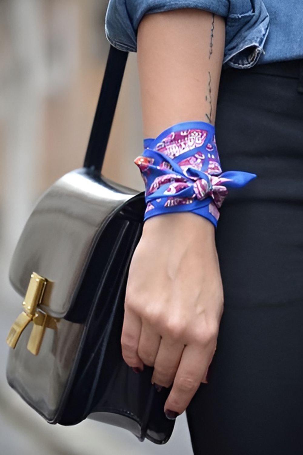 The Wrist Tie An Understated Yet Chic Scarf Accessory