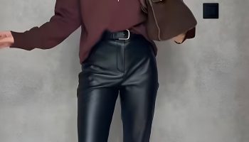 Wide Leg Leather Pants Meet Modern Luxury