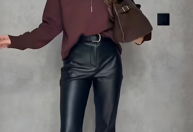 Wide Leg Leather Pants Meet Modern Luxury