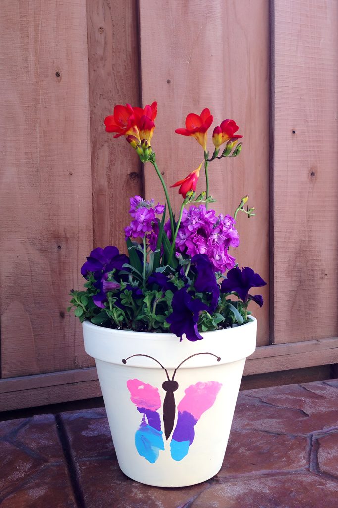 Brightly Painted Flower Vases for Fresh or Faux Flowers