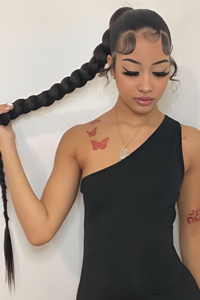 Bubble Ponytail with Snatched and Sleek Finish