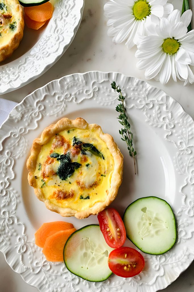 Mini Quiches With Spinach and Feta