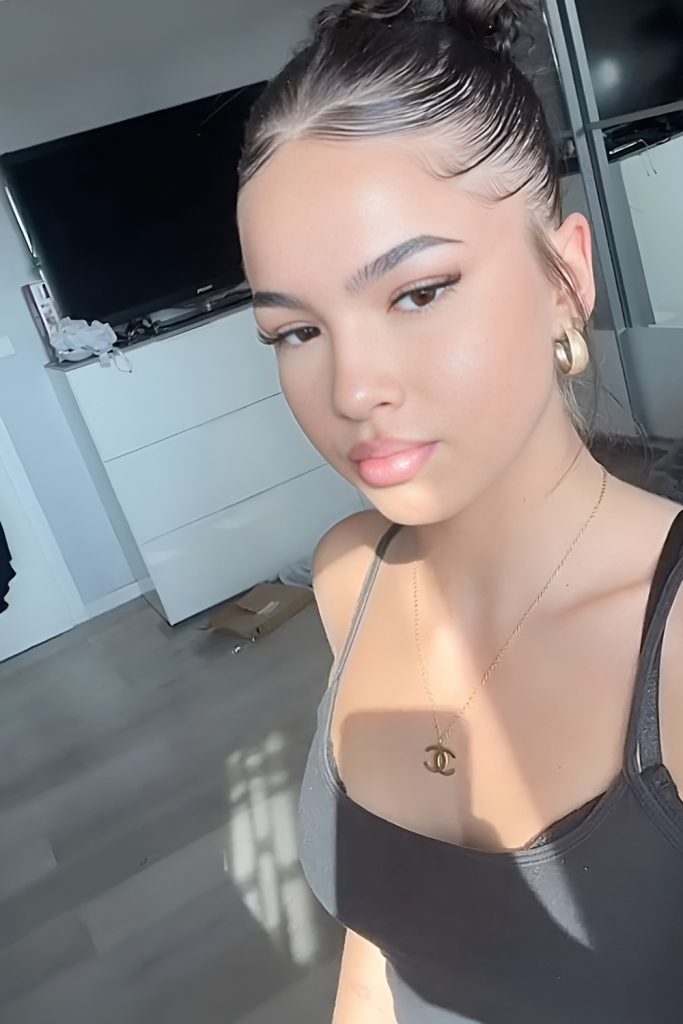 Slicked Back Wet Look with High Fashion Energy
