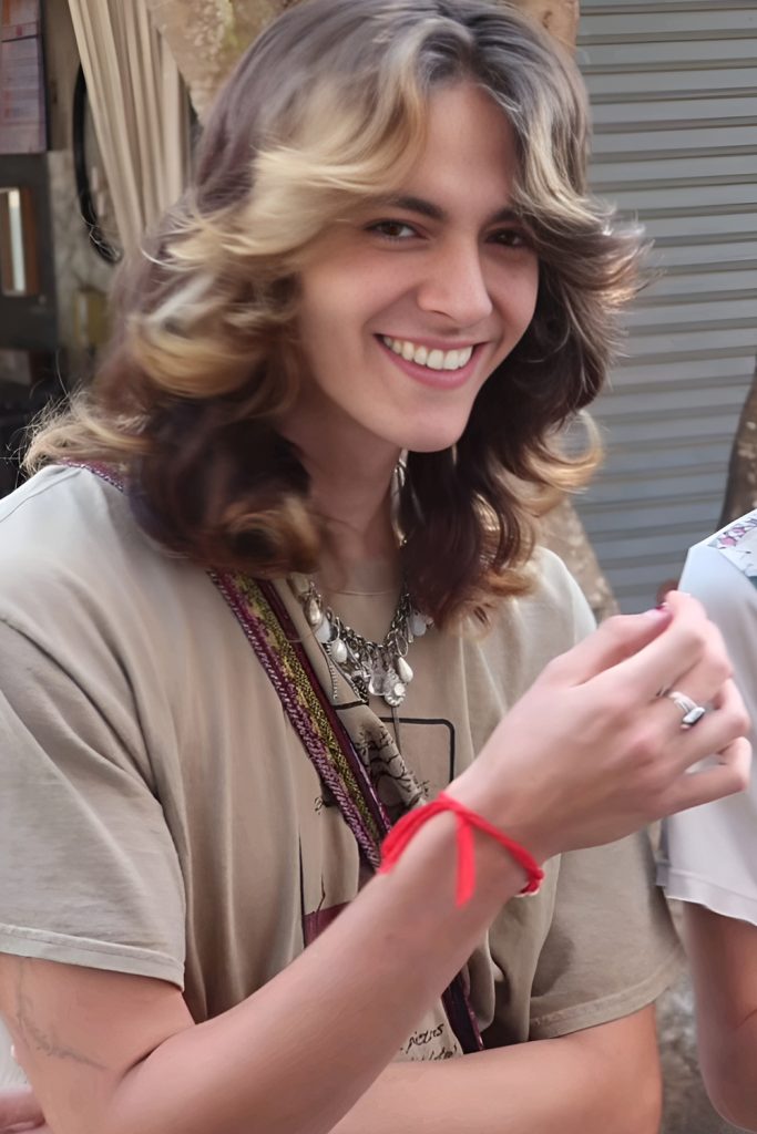 Layered Long Hair with Face Framing Highlights