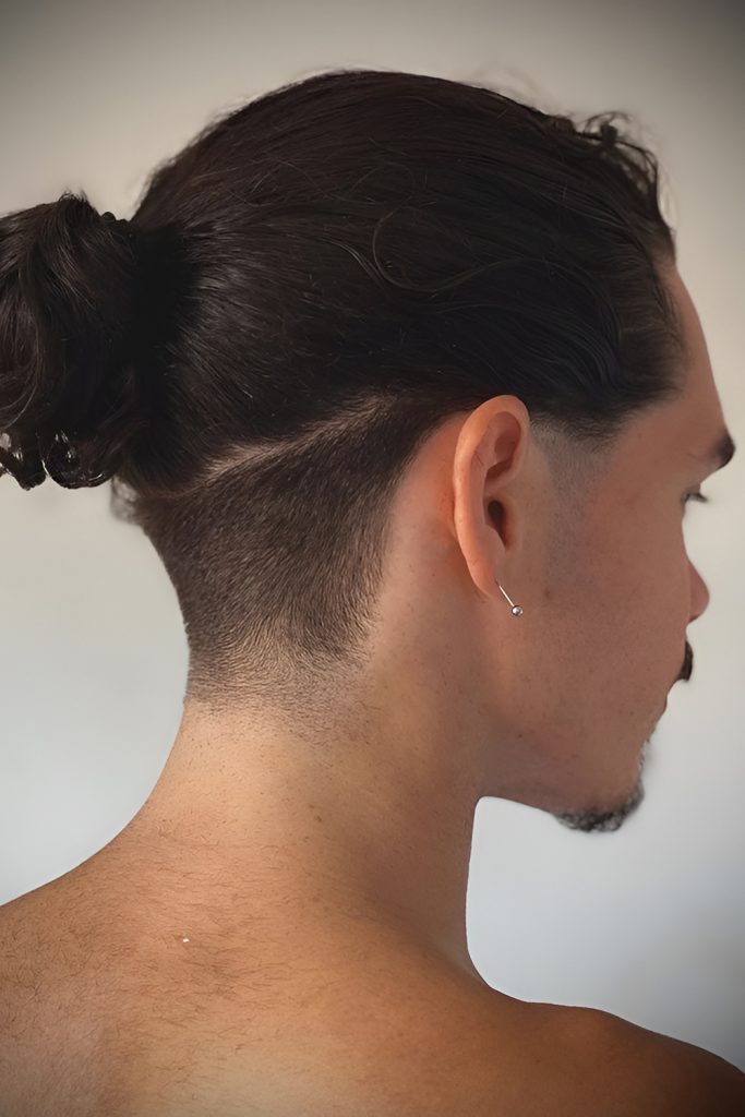 Man Bun with Undercut for Modern Versatility