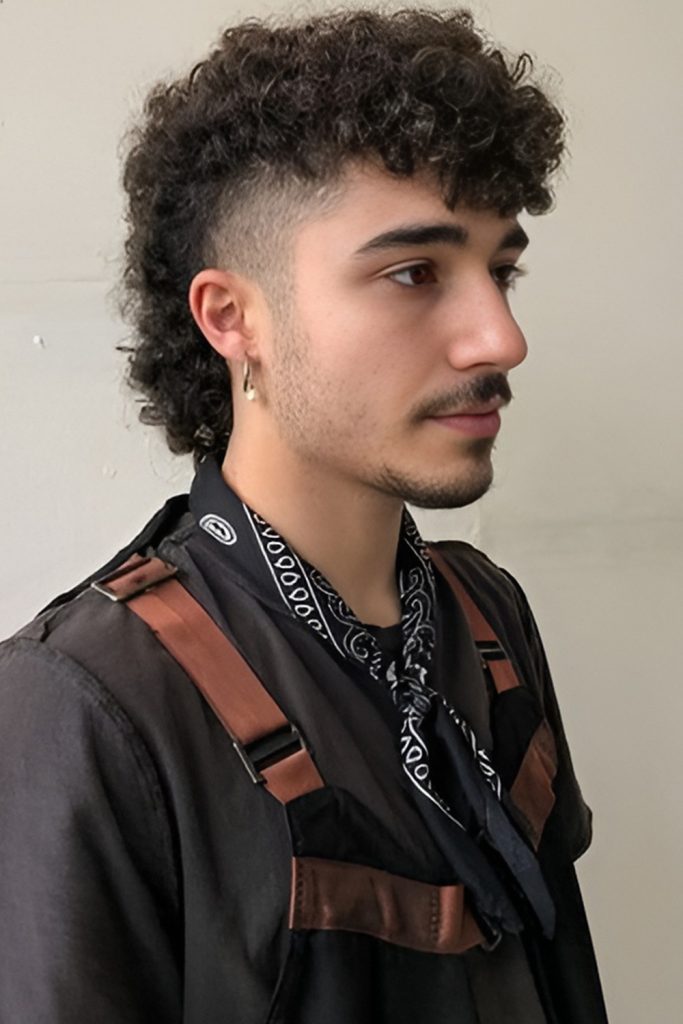 Natural Curls with a Short Curly Mohawk