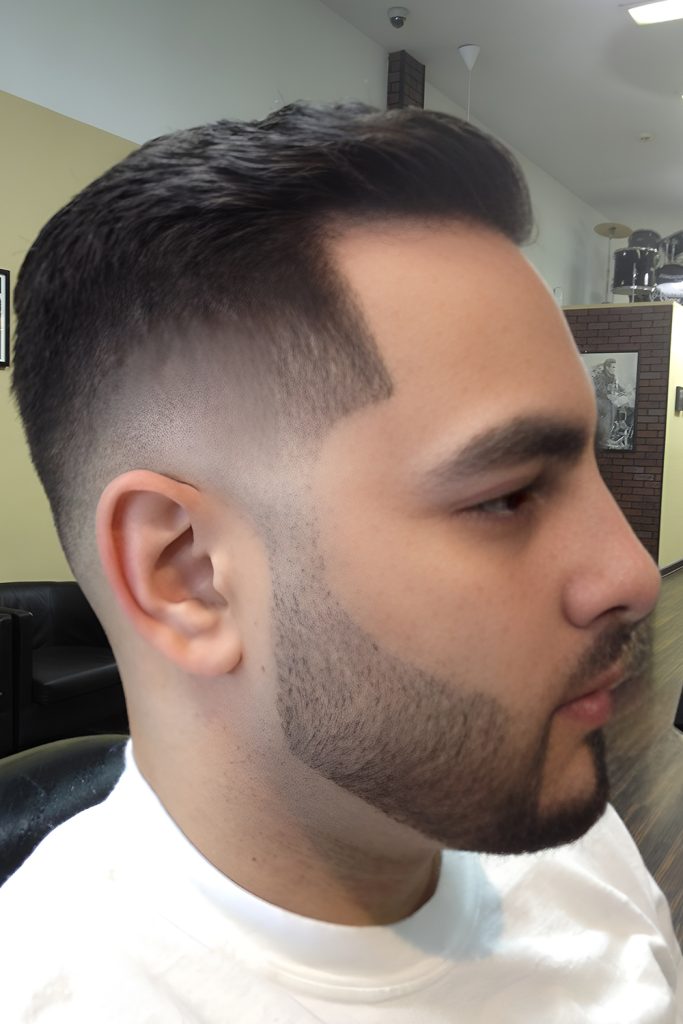 Short Beard with Burst Fade
