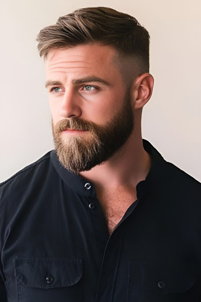 Taper Fade with a Goatee Beard Style