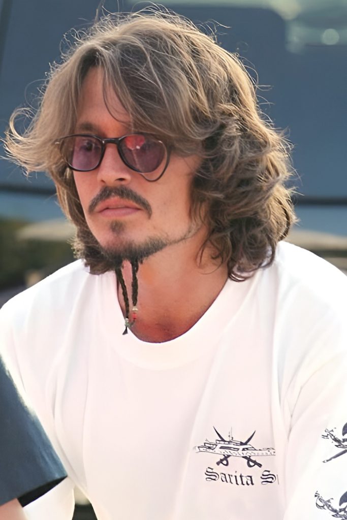 Textured Long Hair with Curtain Bangs