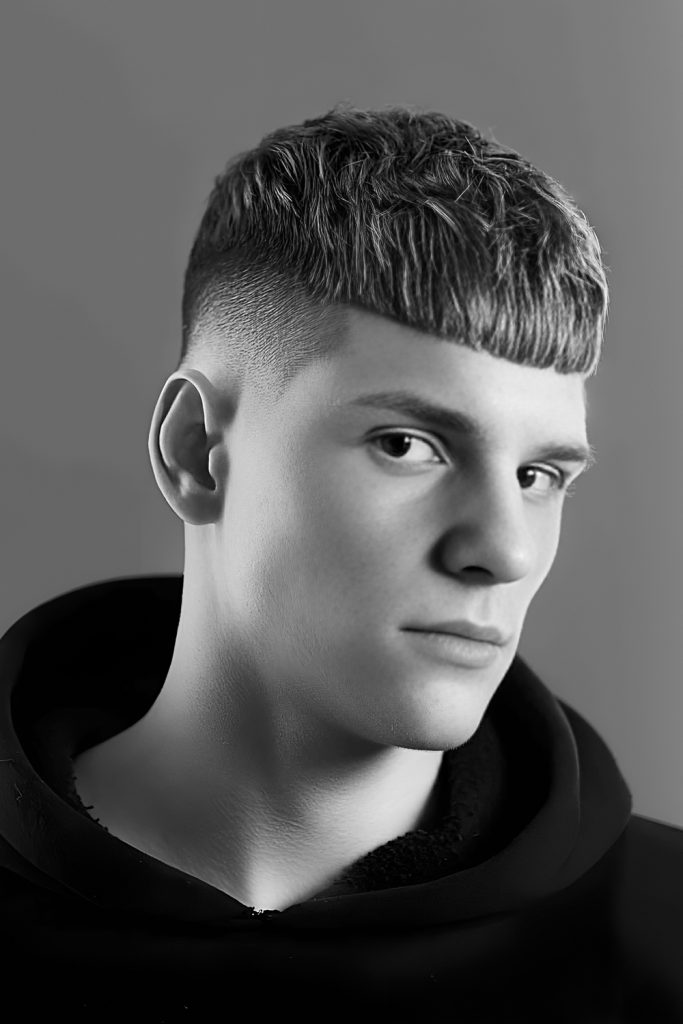 Thick Hair Textured Caesar with Controlled Volume