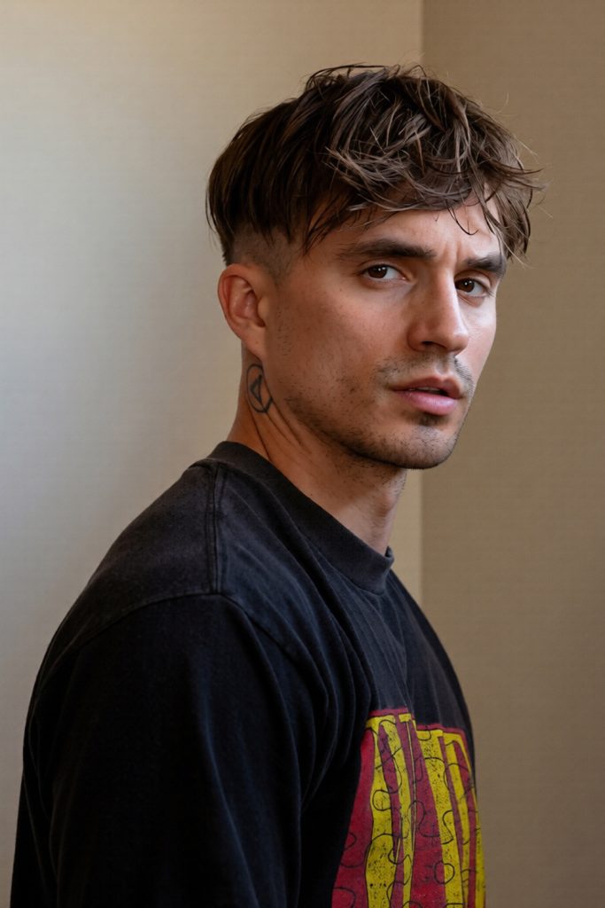 Angular Fringe Undercut for Modern Flair