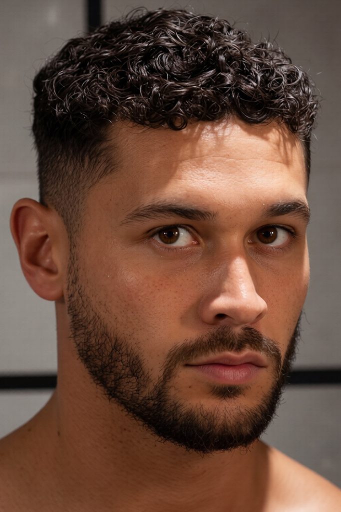 Curly Hair Undercut for Natural Bounce