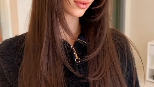 Long Straight Hair With Wispy Bangs vs Curtain Bangs