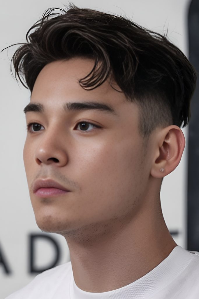 Low Fade Undercut with Side Sweep