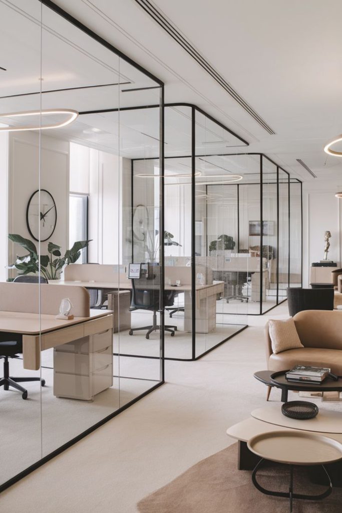 Minimalist Glass Offices Built for Deep Focus